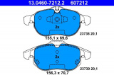 Sada brzdových destiček ATE 13.0460-7212 (AT 607212) - FIAT, OPEL, SAAB