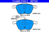 Sada brzdových destiček ATE 13.0460-7153 (AT 607153) - SEAT, VW
