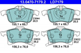 Sada brzdových destiček ATE Ceramic 13.0470-7179 (AT LD7179)