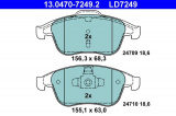 Sada brzdových destiček ATE Ceramic 13.0470-7249 (AT LD7249)