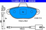 Sada brzdových destiček ATE 13.0460-3838 (AT 603838) - FIAT