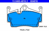 Sada brzdových destiček ATE 13.0460-4816 (AT 604816) - PORSCHE