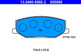 Sada brzdových destiček ATE 13.0460-5966 (AT 605966) - SUZUKI