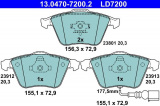 Sada brzdových destiček ATE Ceramic 13.0470-7200 (AT LD7200) - AUDI, SEAT, ŠKODA, VW
