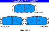 Sada brzdových destiček ATE 13.0460-5927 (AT 605927) - ISUZU, OPEL
