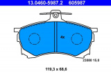 Sada brzdových destiček ATE 13.0460-5987 (AT 605987) - MITSUBISHI