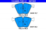 Sada brzdových destiček ATE 13.0460-7261 (AT 607261)