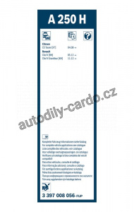Stěrač BOSCH Aerotwin (BO 3397008056) - 250mm