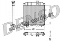 Chladič motoru DENSO (DE DRM07031)