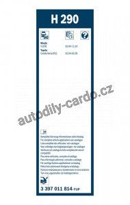 List stěrače BOSCH 3397011814 - 300mm