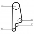 Sada rozvodového řemene CONTINENTAL CTAM CT1070K1