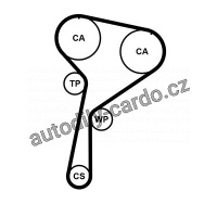Sada rozvodového řemene CONTINENTAL CTAM CT1184K1