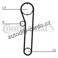 Sada rozvodového řemene CONTINENTAL CTAM CT680K2