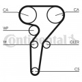 Sada rozvodového řemene s vodní pumpou CONTINENTAL CTAM CT877WP1