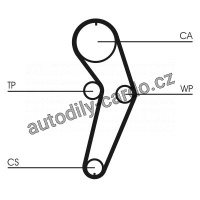 Sada rozvodového řemene s vodní pumpou CONTINENTAL CTAM CT988WP1
