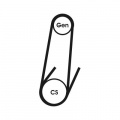 Drážkový řemen CONTINENTAL CTAM 4PK611 ELAST