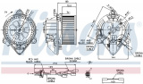 Vnitřní ventilátor NISSENS 87042