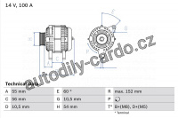 Alternátor BOSCH (BO 0986047280)