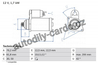 Startér BOSCH (BO 0986020260)