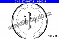 Sada brzdových čelistí ATE 03.0137-4017 (AT 654017)