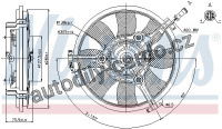 Ventilátor chladiče NISSENS 85691