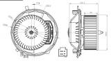 Elektromotor, vnitřní ventilátor NRF 34283