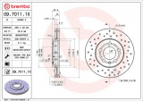 Brzdový kotouč BREMBO 09.7011.1X