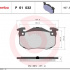 Sada brzdových destiček BREMBO P61032 - CITROËN, PEUGEOT, RENAULT