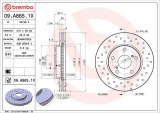 Brzdový kotouč BREMBO 09.A865.1X - TOYOTA