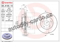 Brzdový kotouč BREMBO 09.A130.10