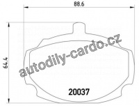 Sada brzdových destiček BREMBO P52001 - MG