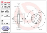 Brzdový kotouč BREMBO 09.6997.10 - OPEL, SAAB