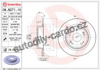 Brzdový kotouč BREMBO 08.B271.10