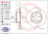 Brzdový kotouč BREMBO 09.A295.14