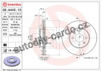 Brzdový kotouč BREMBO 09.A445.11