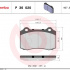 Sada brzdových destiček BREMBO P36020