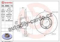 Brzdový kotouč BREMBO 08.2982.10 - VW