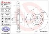 Brzdový kotouč BREMBO 09.8933.11 - ALFA ROMEO