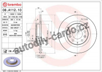 Brzdový kotouč BREMBO 08.A112.11