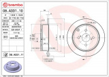 Brzdový kotouč BREMBO 08.A331.10 - TOYOTA