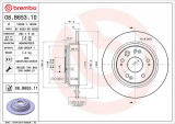 Brzdový kotouč BREMBO 08.B653.11