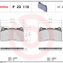 Sada brzdových destiček BREMBO P23115