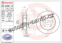 Brzdový kotouč BREMBO 08.A429.11