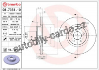 Brzdový kotouč BREMBO 08.7354.11