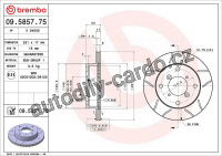 Brzdový kotouč BREMBO MAX 09.5857.75 - SUZUKI