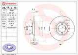 Brzdový kotouč BREMBO 08.4472.10 - VOLVO
