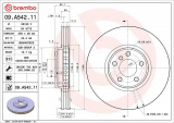 Brzdový kotouč BREMBO 09.A542.11