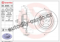Brzdový kotouč BREMBO 08.9093.10