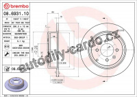Brzdový kotouč BREMBO 08.6931.11