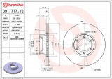 Brzdový kotouč BREMBO 09.7717.10 - OPEL, RENAULT
